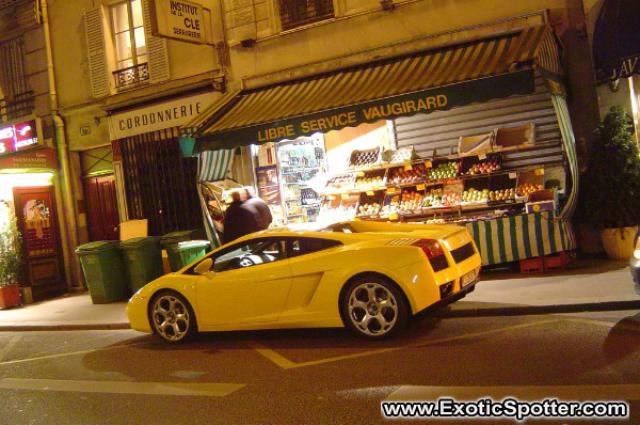 Lamborghini Gallardo spotted in Paris, France