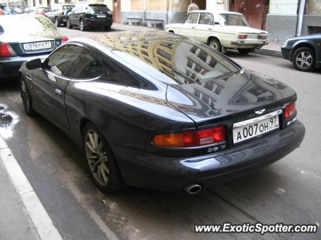 Aston Martin DB7 spotted in Moscow, Russia