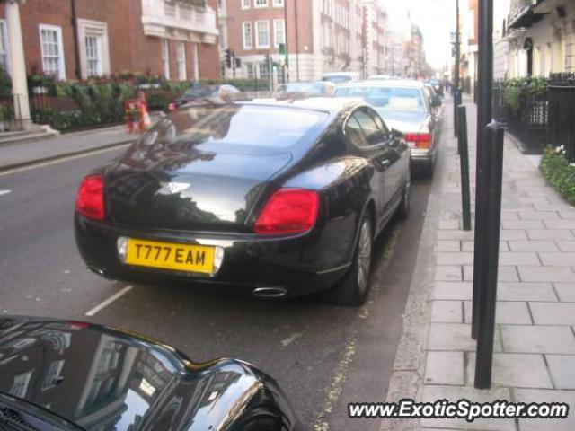 Bentley Continental spotted in London, United Kingdom