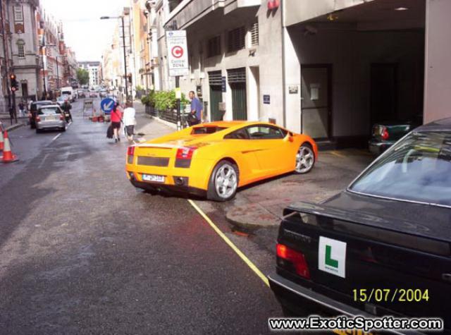 Lamborghini Gallardo spotted in London, United Kingdom