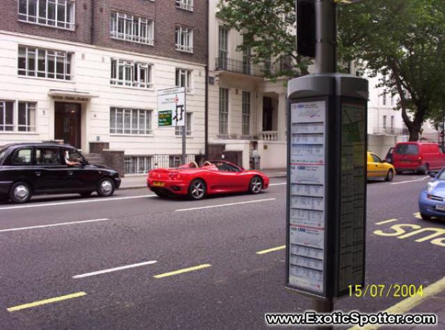 Ferrari 360 Modena spotted in London, United Kingdom