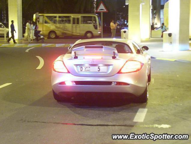 Mercedes SLR spotted in Dubai, United Arab Emirates