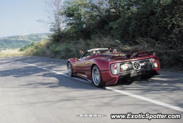 Pagani Zonda spotted in Modena, Italy