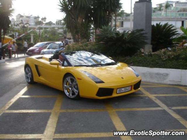 Lamborghini Gallardo spotted in Puerto Banus, Spain