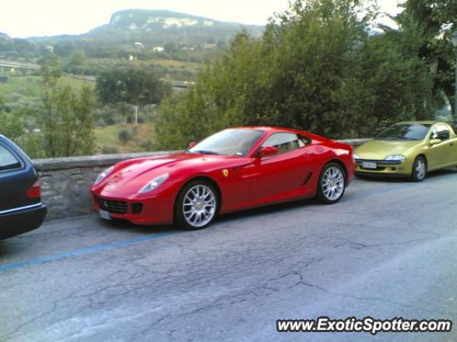 Ferrari 599GTB spotted in Ascoli Piceno, Italy