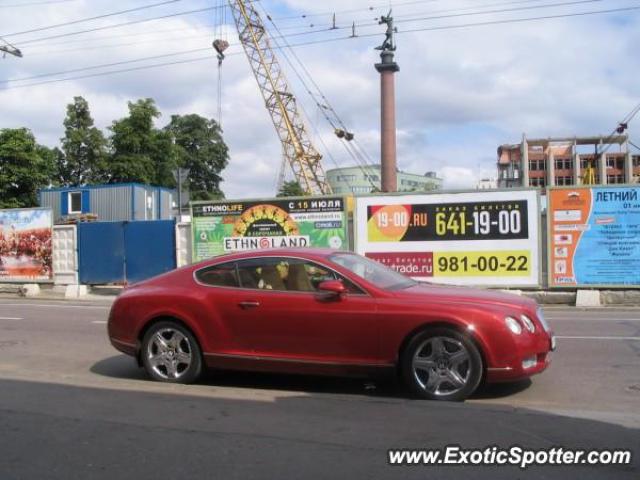 Bentley Continental spotted in Moscow, Russia