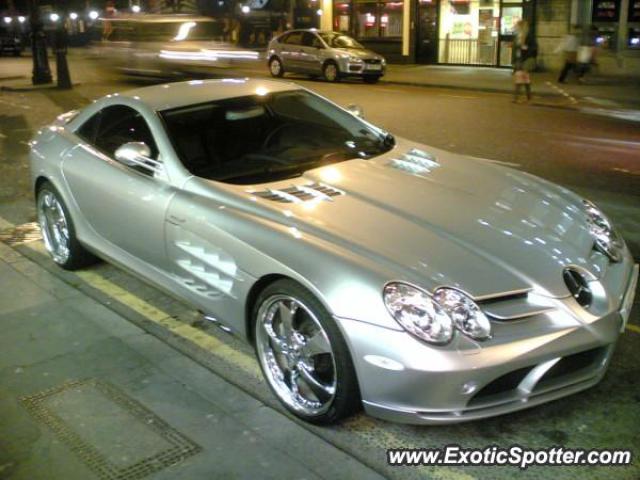 Mercedes SLR spotted in London, United Kingdom