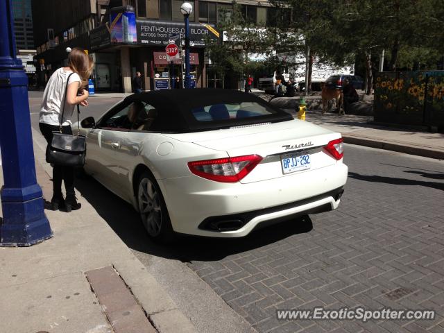 Maserati GranCabrio spotted in Toronto, Canada