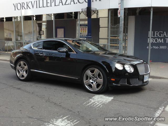 Bentley Continental spotted in Toronto, Canada