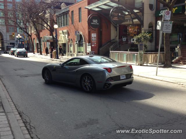 Ferrari California spotted in Toronto, Canada