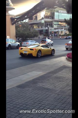 Ferrari 458 Italia spotted in Las Vegas, Nevada