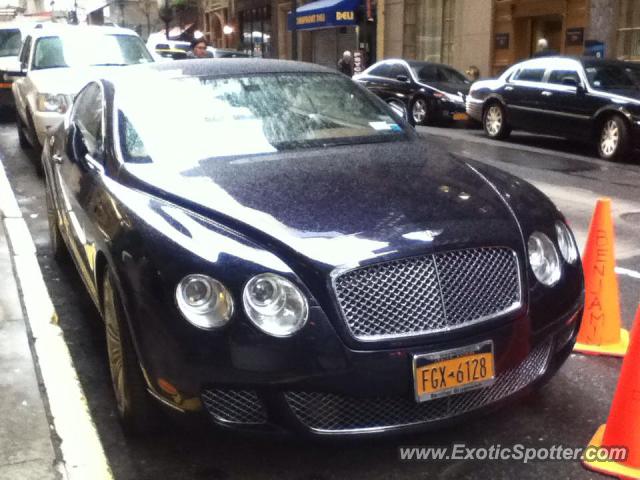 Bentley Continental spotted in Manhattan, New York