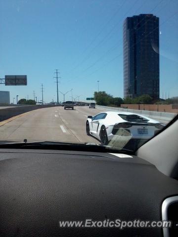 Lamborghini Aventador spotted in Dallas, Texas