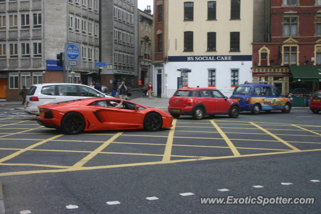 Lamborghini Aventador spotted in Bristol, United Kingdom