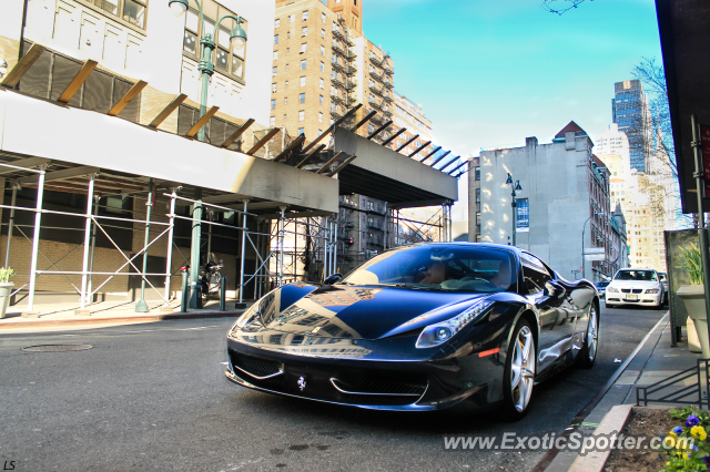 Ferrari 458 Italia spotted in Manhattan, New York