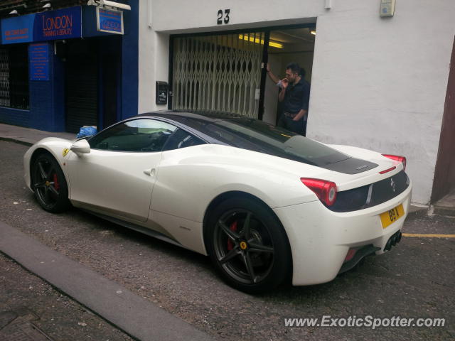 Ferrari 458 Italia spotted in London, United Kingdom