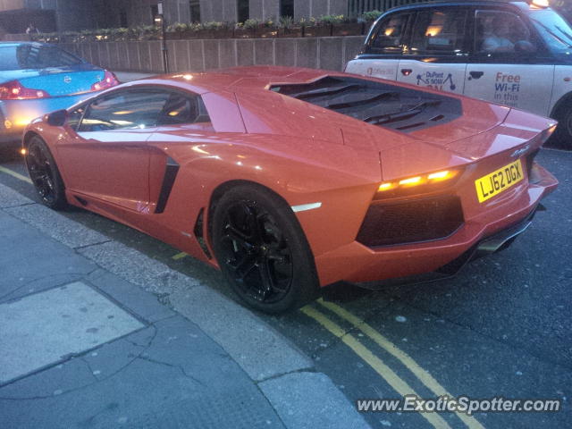 Lamborghini Aventador spotted in London, United Kingdom