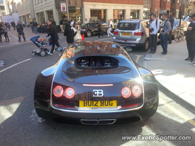 Bugatti Veyron spotted in London, United Kingdom