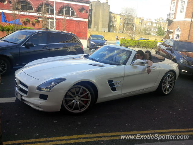 Mercedes SLS AMG spotted in London, United Kingdom