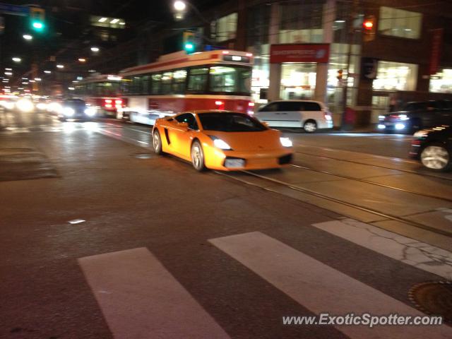 Lamborghini Gallardo spotted in Toronto, Canada