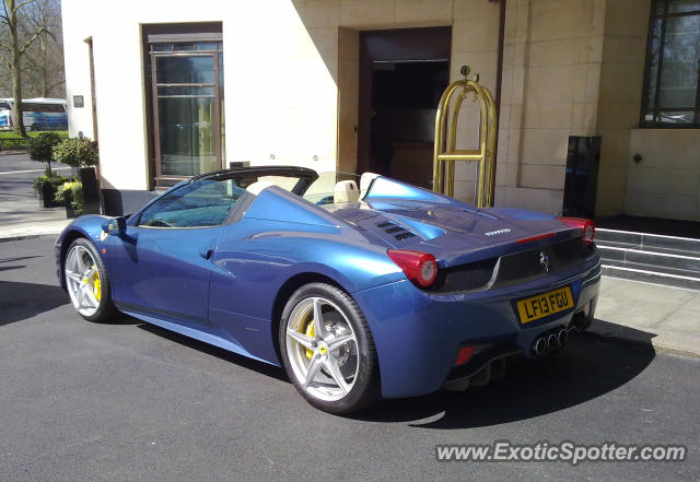 Ferrari 458 Italia spotted in London, United Kingdom