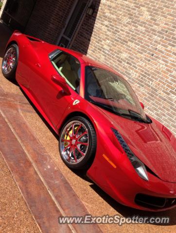 Ferrari 458 Italia spotted in Dallas, Texas