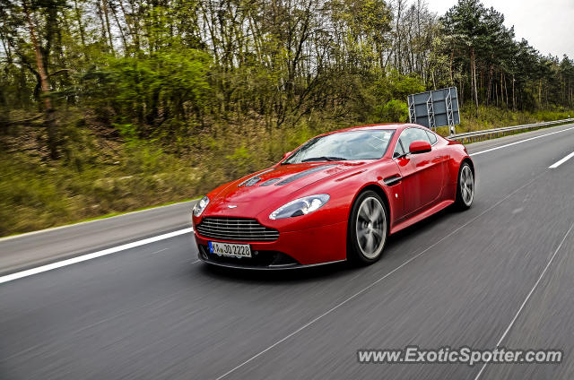 Aston Martin Vantage spotted in A5 Pfungstadt, Germany