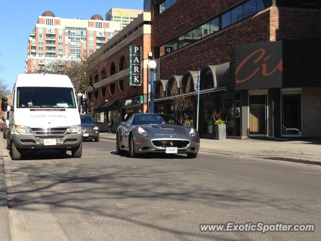 Ferrari California spotted in Toronto, Canada