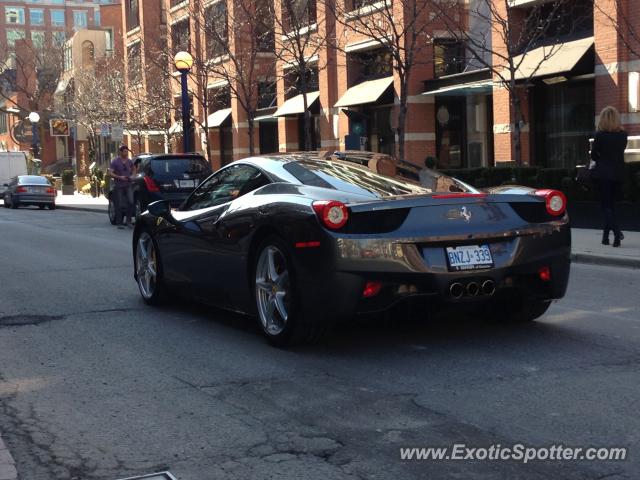 Ferrari 458 Italia spotted in Toronto, Canada