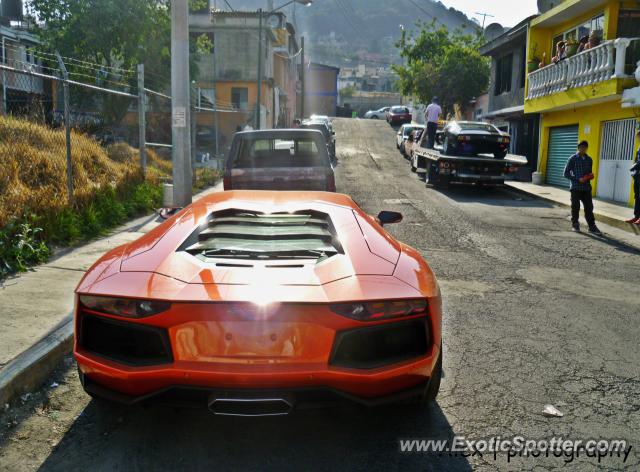 Lamborghini Aventador spotted in Huixquilucan, Mexico