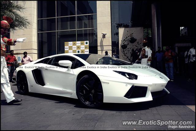 Lamborghini Aventador spotted in Bangalore, India