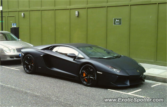 Lamborghini Aventador spotted in London, United Kingdom