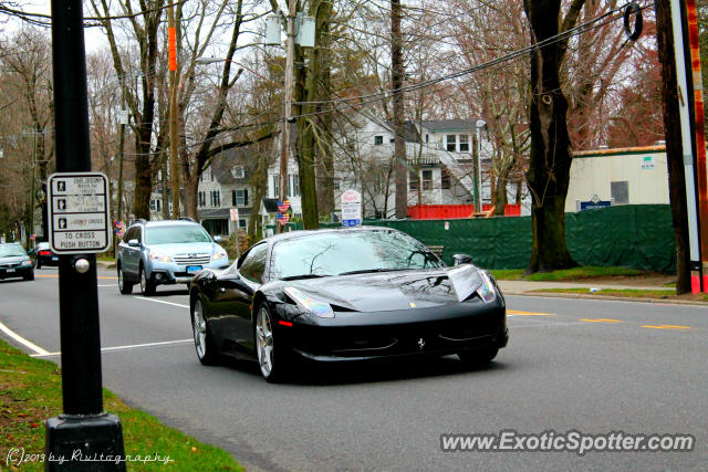 Ferrari 458 Italia spotted in Ridgefield, Connecticut