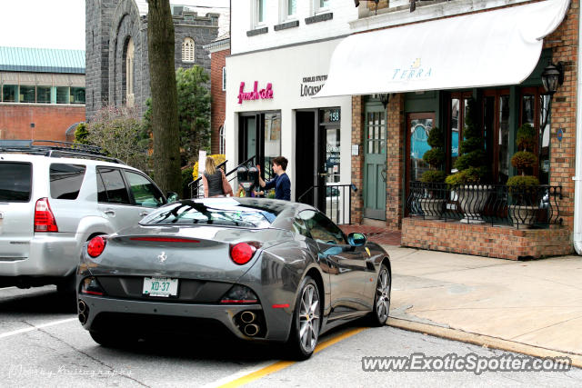 Ferrari California spotted in Greenwich, Connecticut