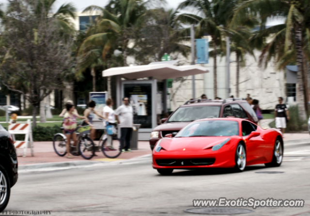 Ferrari 458 Italia spotted in Miami, Florida