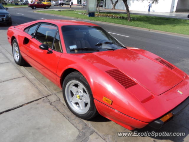 Ferrari 308 spotted in Lima, Peru