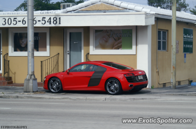 Audi R8 spotted in Miami, Florida