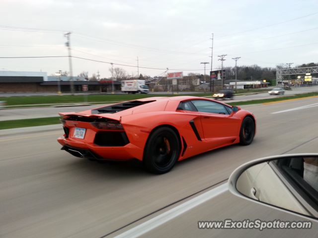 Lamborghini Aventador spotted in Davenport, Iowa