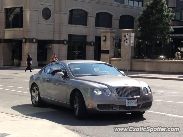 Bentley Continental spotted in Toronto, Canada