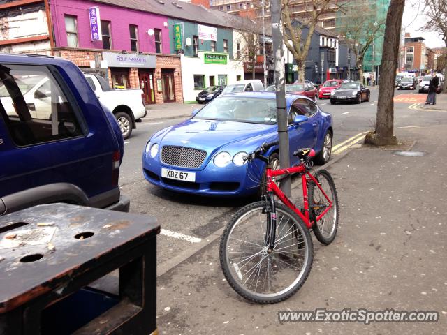 Bentley Continental spotted in Belfast, United Kingdom