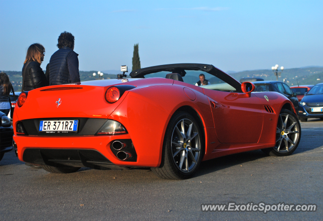 Ferrari California spotted in Florence, Italy
