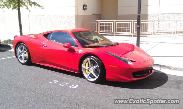 Ferrari 458 Italia spotted in Hyattsville, Maryland