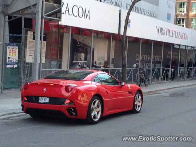 Ferrari California spotted in Toronto, Canada