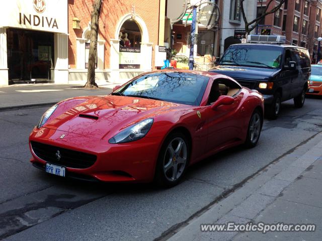 Ferrari California spotted in Toronto, Canada