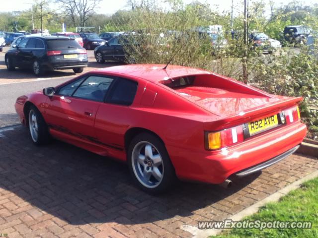 Lotus Esprit spotted in Tiverton, United Kingdom