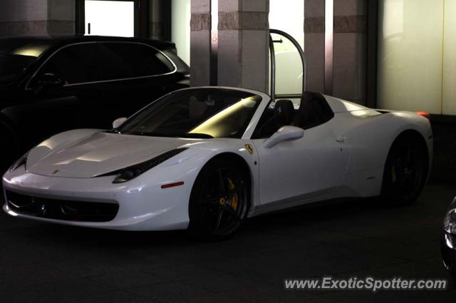 Ferrari 458 Italia spotted in Toronto, Ontario, Canada