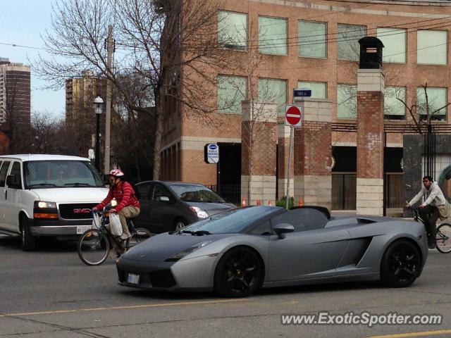 Lamborghini Gallardo spotted in Toronto, Canada