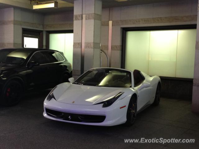 Ferrari 458 Italia spotted in Toronto, Canada