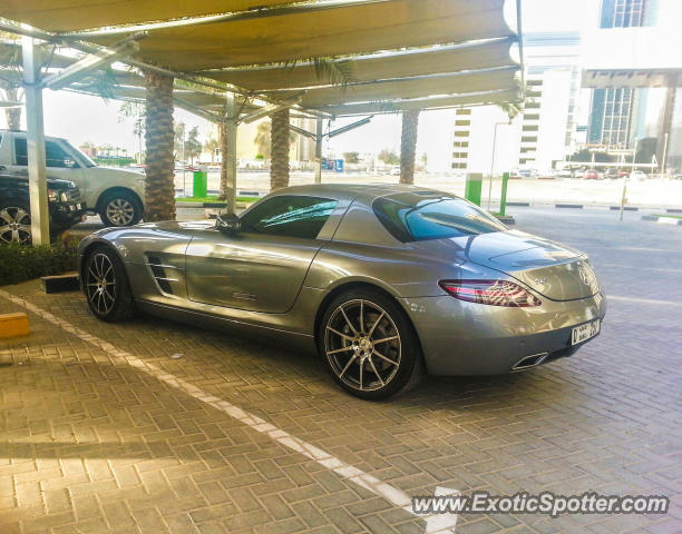 Mercedes SLS AMG spotted in Dubai, United Arab Emirates