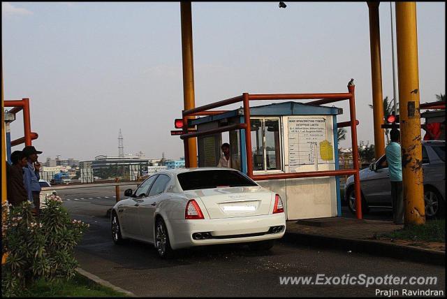 Maserati Quattroporte spotted in Bangalore, India